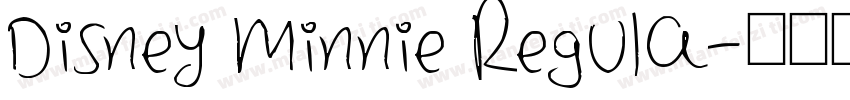 Disney Minnie Regula字体转换